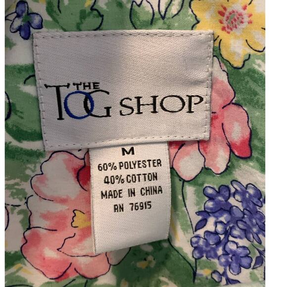 Tog Shop long sleeves floral buttoned blouse size M - Picture 3 of 9
